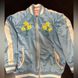 Stella McCartney kids reversible satin bomber jacket. Size 12